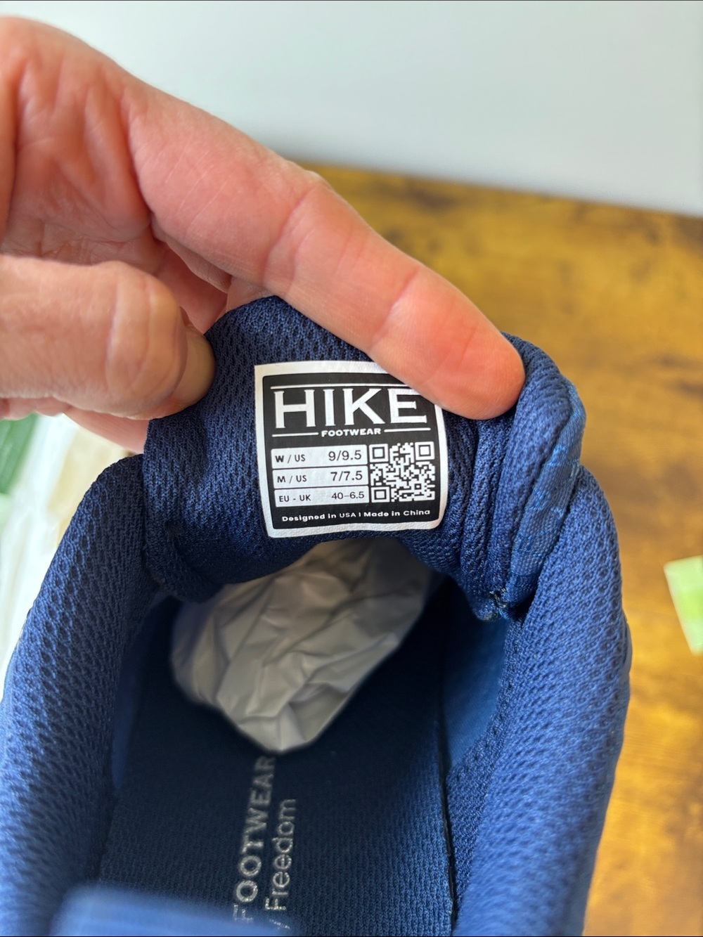 Hike Navy Athletic Shoes - Lightweight Everyday Trainer - Picture 2 of 10